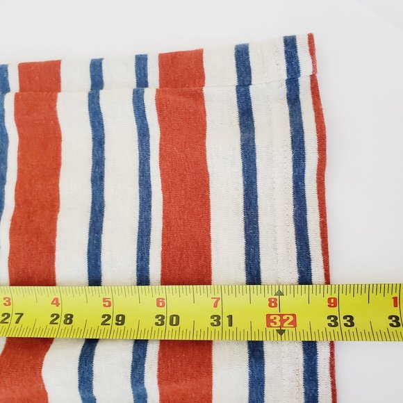 THREAD & SUPPLY Linen Burnt Orange Striped Dress - Picture 8 of 9